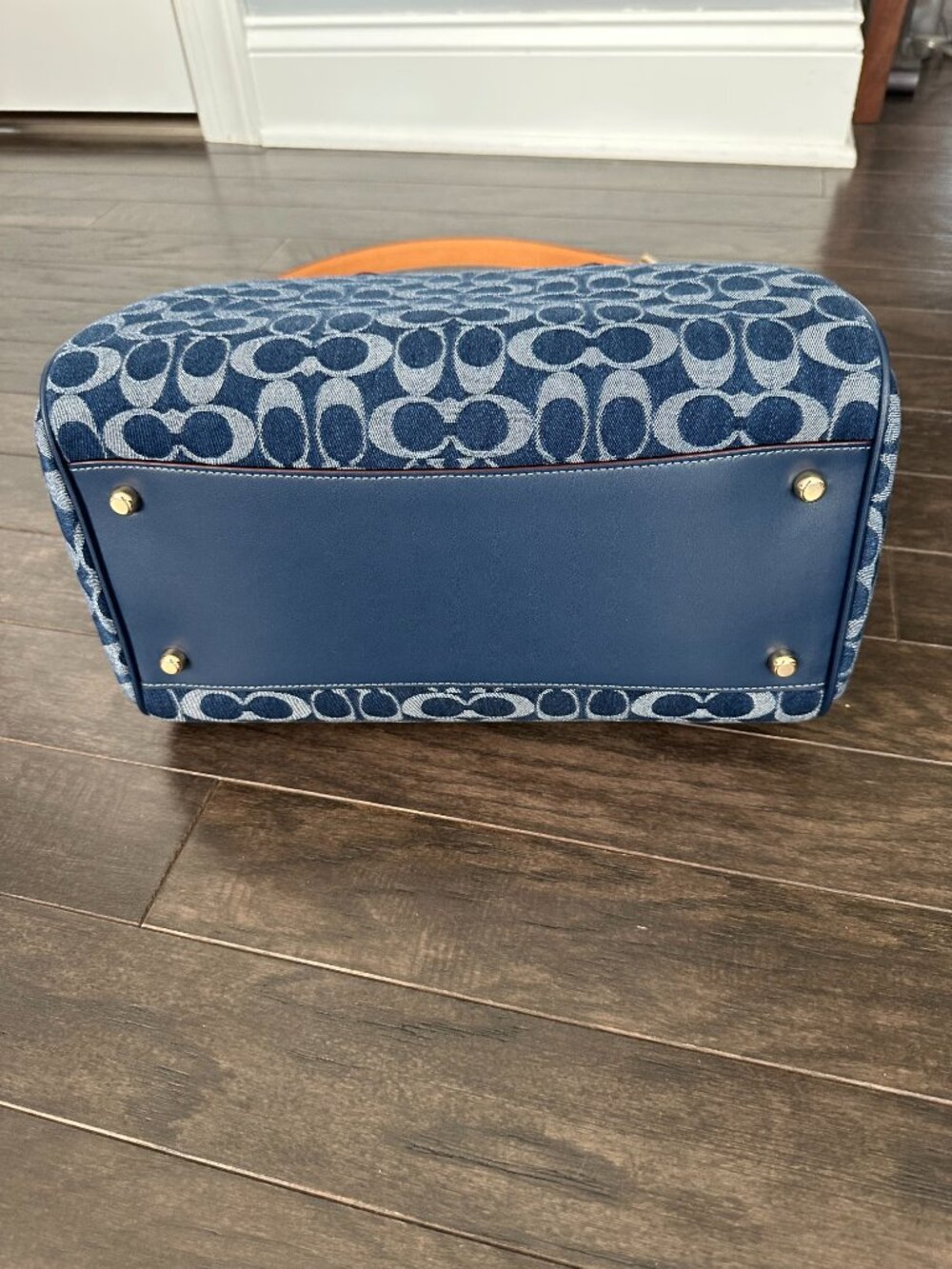Coach Rowan Blue Signature C Canvas Large Shoulder/Satchel Style #CY699 *NWT* - Picture 9 of 10